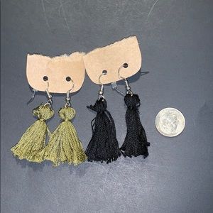 3/$7 2 Pairs Short Tassel Earrings